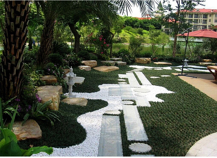 园艺白石子白色小石头多肉植物盆栽鱼缸装饰园艺景观碎石鹅卵石