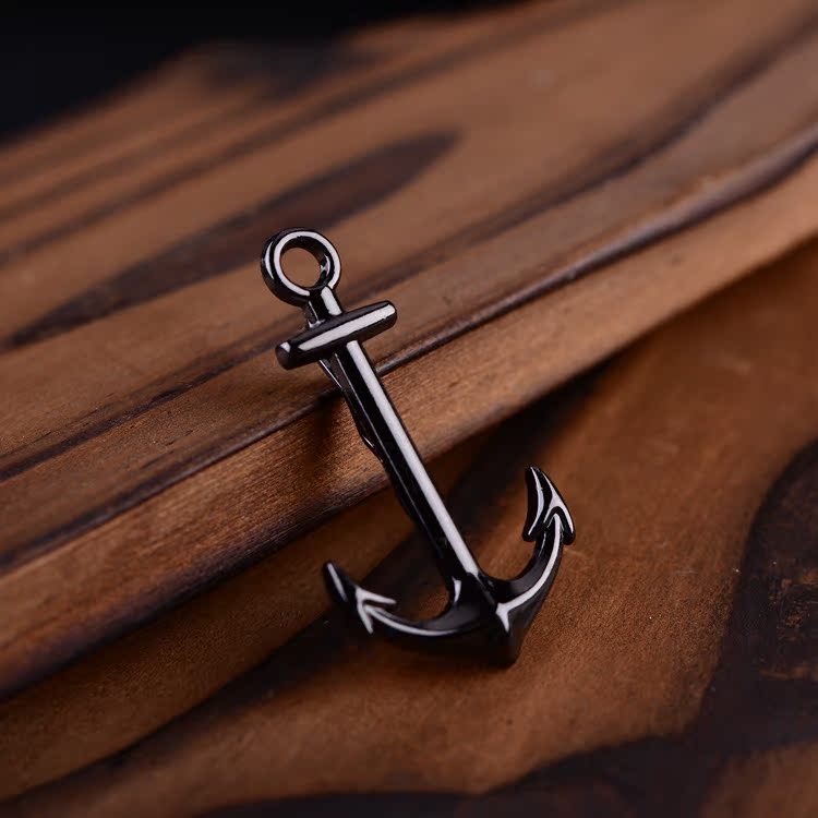 海军风船锚领带夹 法式简约时尚领夹 衬衫西服领带配饰 定制批发