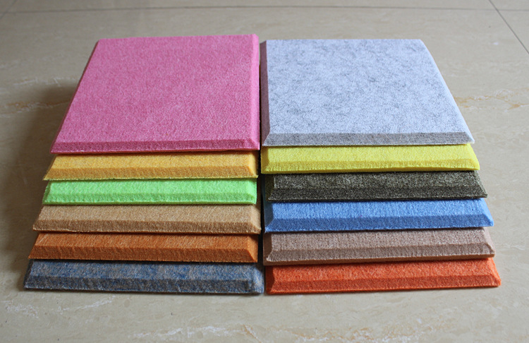 聚酯纤维吸音板厂家直销幼儿园 kty电影院聚酯隔音板室内装饰材料