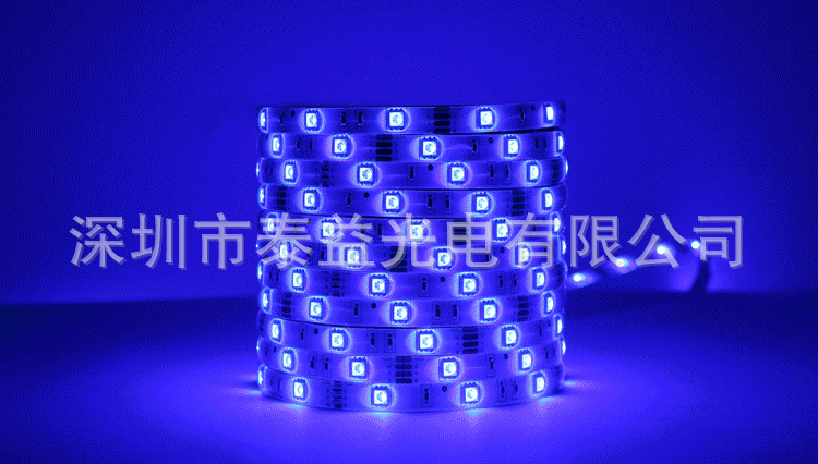 厂家直销5050 60灯单芯单面板板 不防水/滴胶防水 rgb软灯条灯带