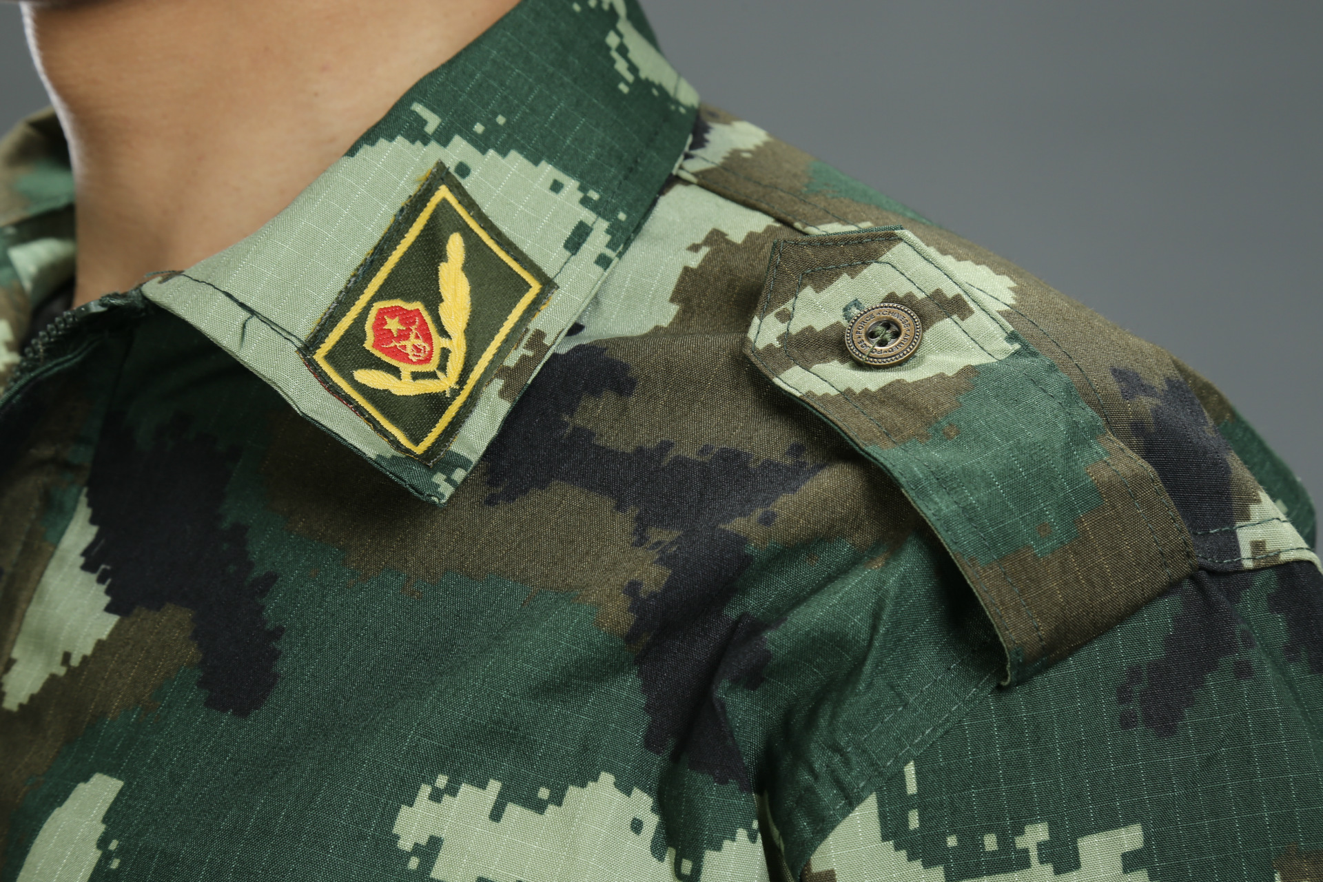 迷彩套装05消防迷彩服 网格野战迷彩 丛林数码迷彩服套装