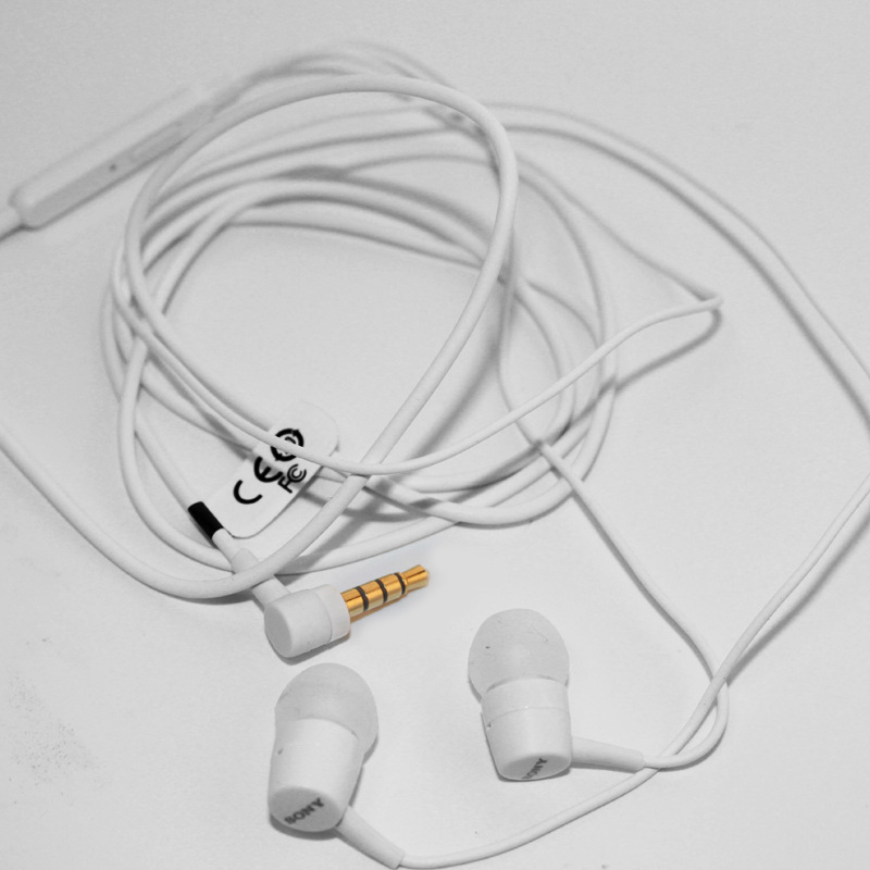 索尼mh750原装原厂耳机z1 z2线控耳机黑白色批发