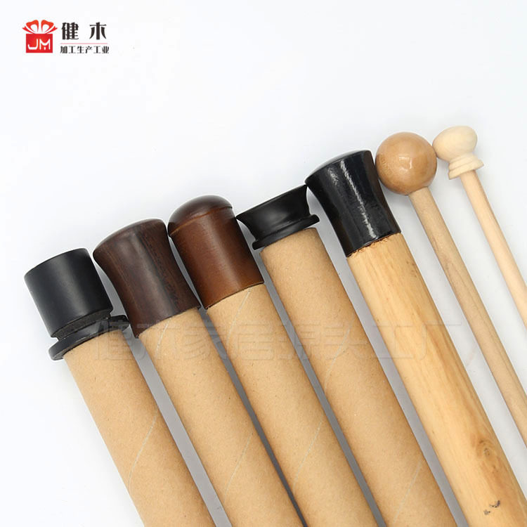 健木 木质画轴画杆实木挂轴长条画轴杆红木画轴黑色纸筒画轴头杆