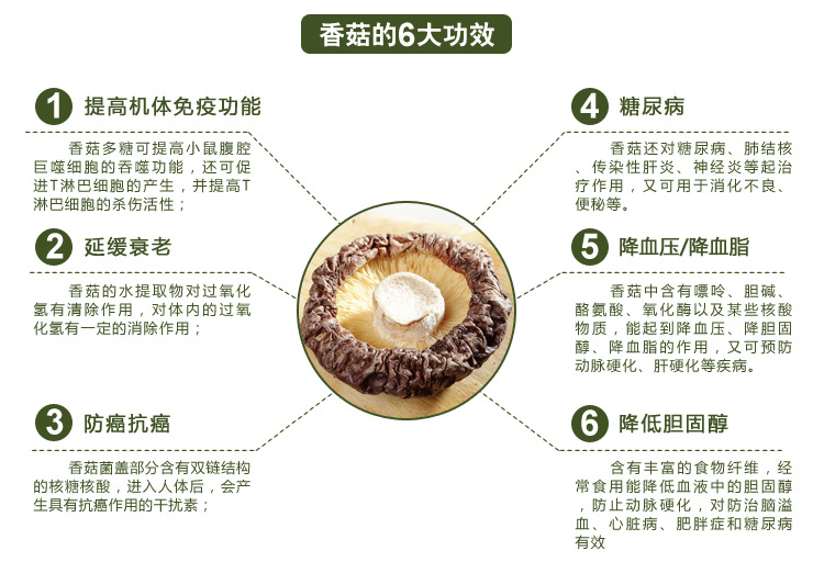 农家精选食用菌香菇干货 批发野生香菇食用优质干香菇250g