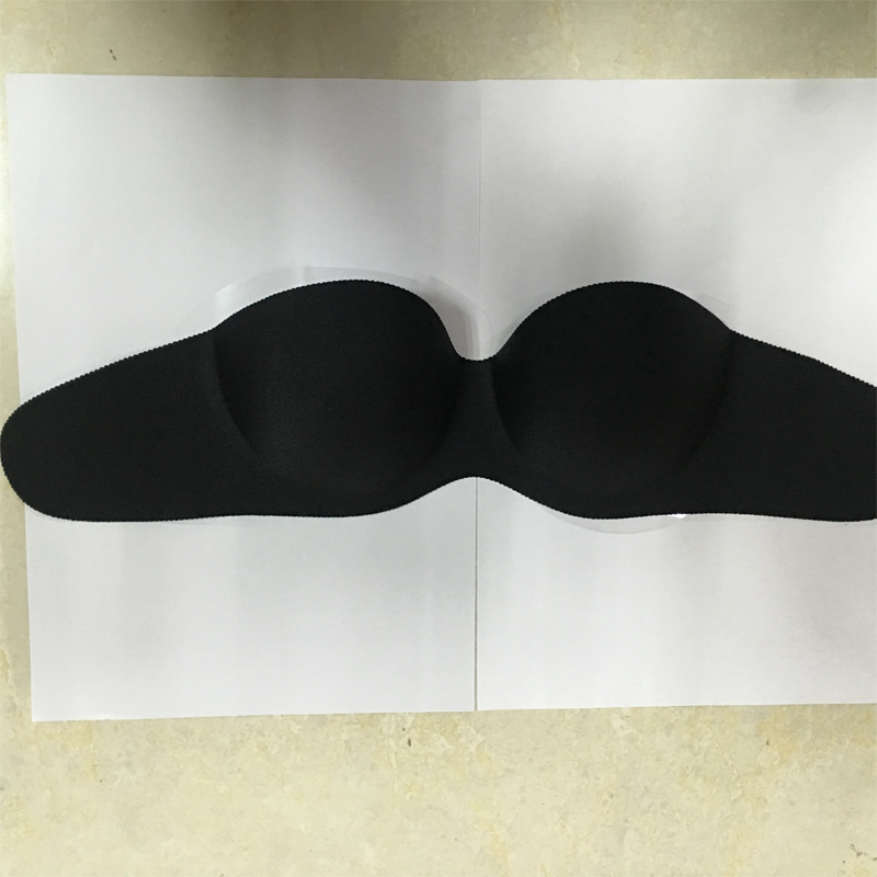 加厚一片式隐形无痕文胸 韩国生物胶硅胶胸罩 露背装硅胶文胸内衣