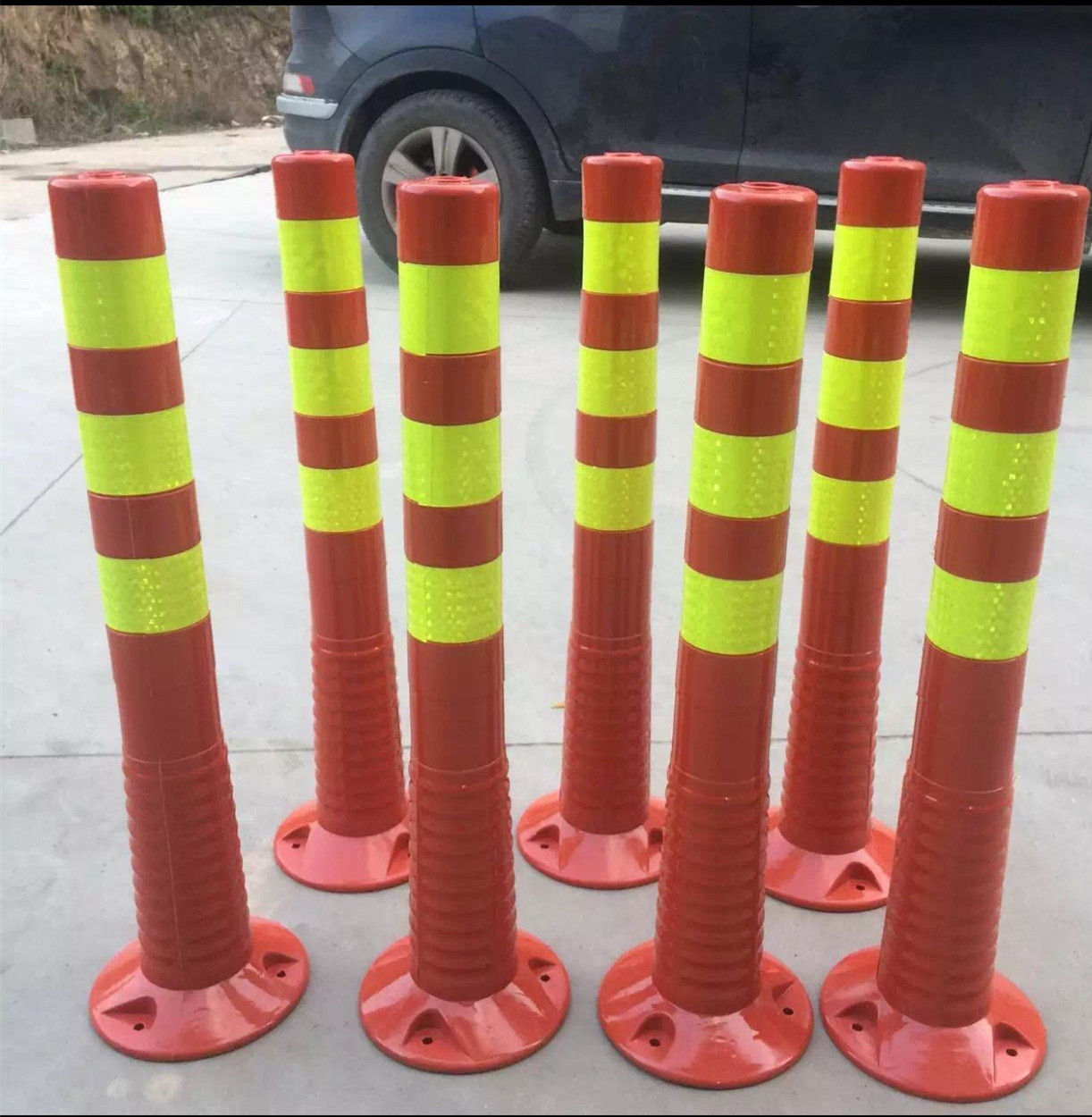 反光警示柱 75公cm诱导标 塑料防撞立柱 交通设施分道柱
