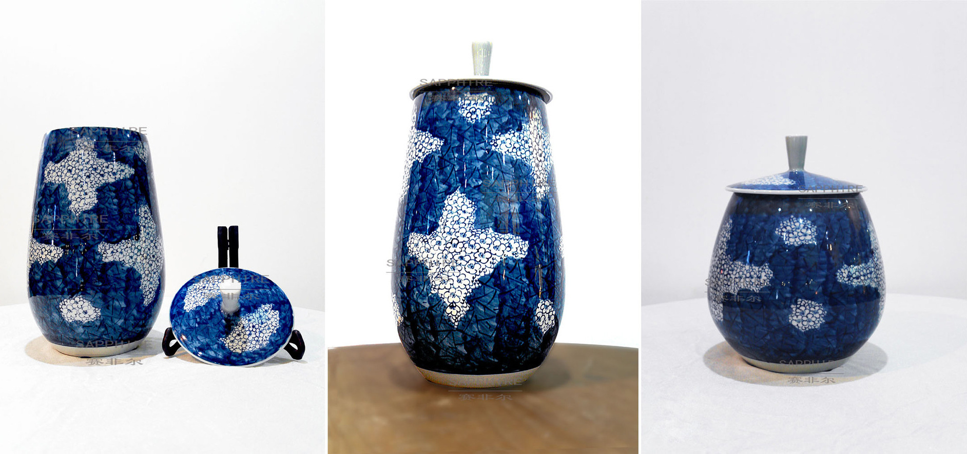 厂家批发新中式现代简约陶瓷工艺品软装家居饰品摆件茶叶罐储物罐