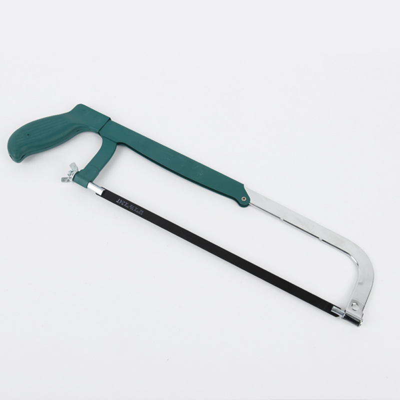 【厂家直销】木工锯 园林手锯钢锯架可调节钢锯弓 双色折叠钢锯架