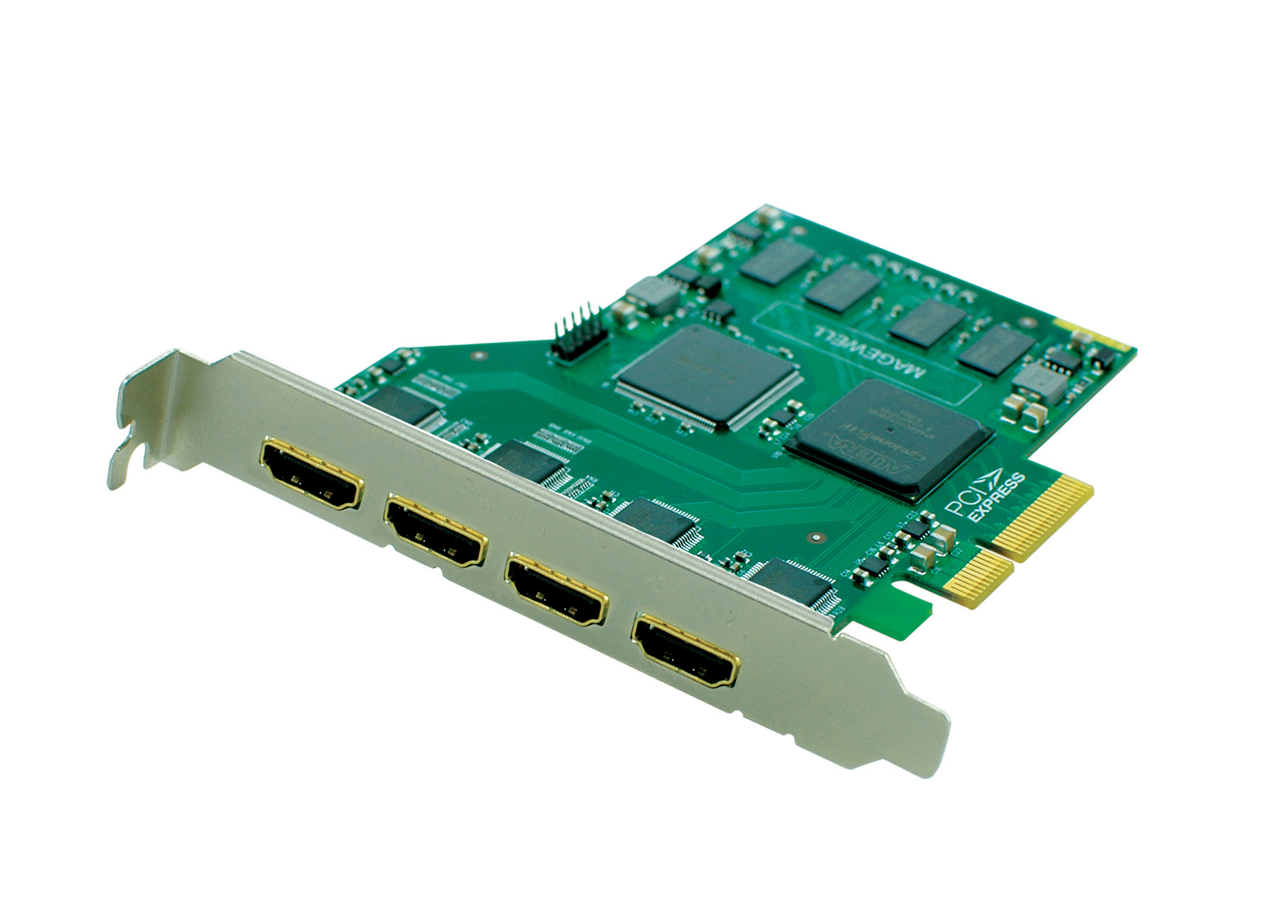 麦恩高清视频采集卡4路可同时采集hdmi接口监控视频采集卡