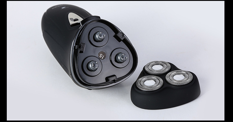 飞科博锐ps195剃须刀充电式刮胡刀三刀头旋转胡须刀电动flyco正品