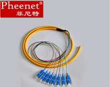 SC 8芯1.5米单模束状尾纤光缆跳线电信级可定做