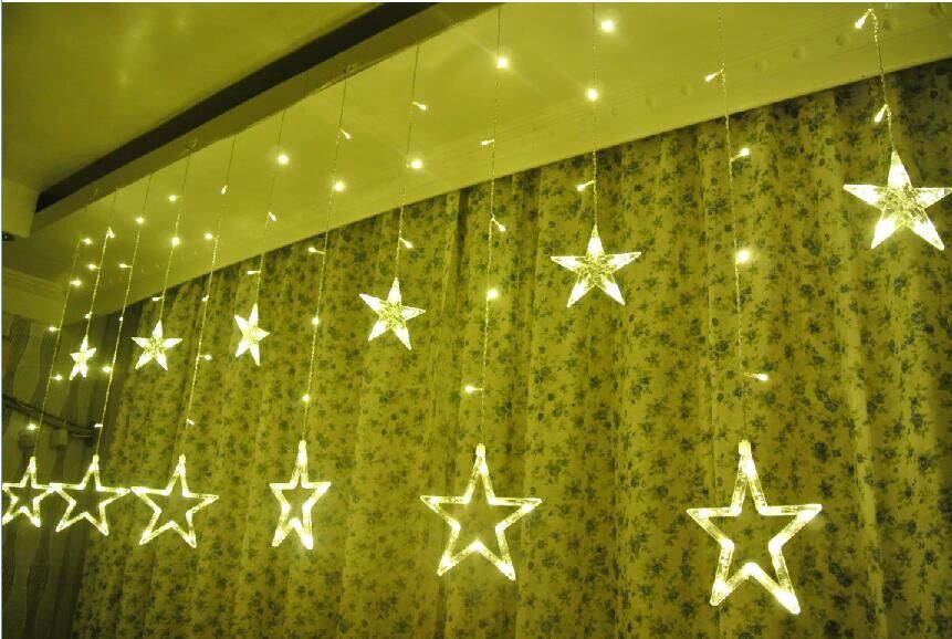 12个五角星暖白色