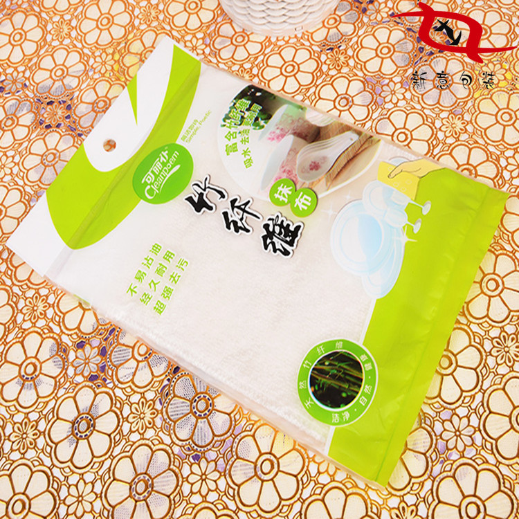 厂家订购 彩印抹布包装袋 pp复合擦布卡头元线塑料袋