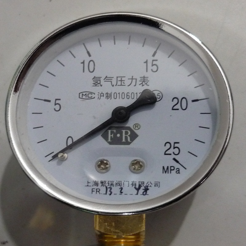 5mpa/6mpa/25mpa 氢气表上海减压阀门厂