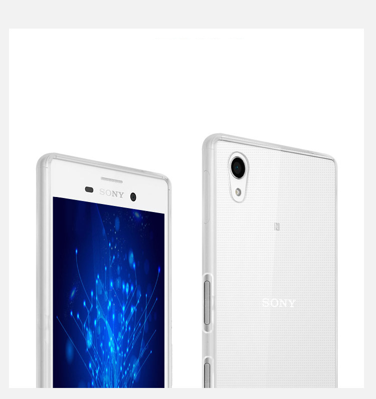sony-xr手机壳0.9mm超薄无夹线电镀tpu素材清水套透明手机外套