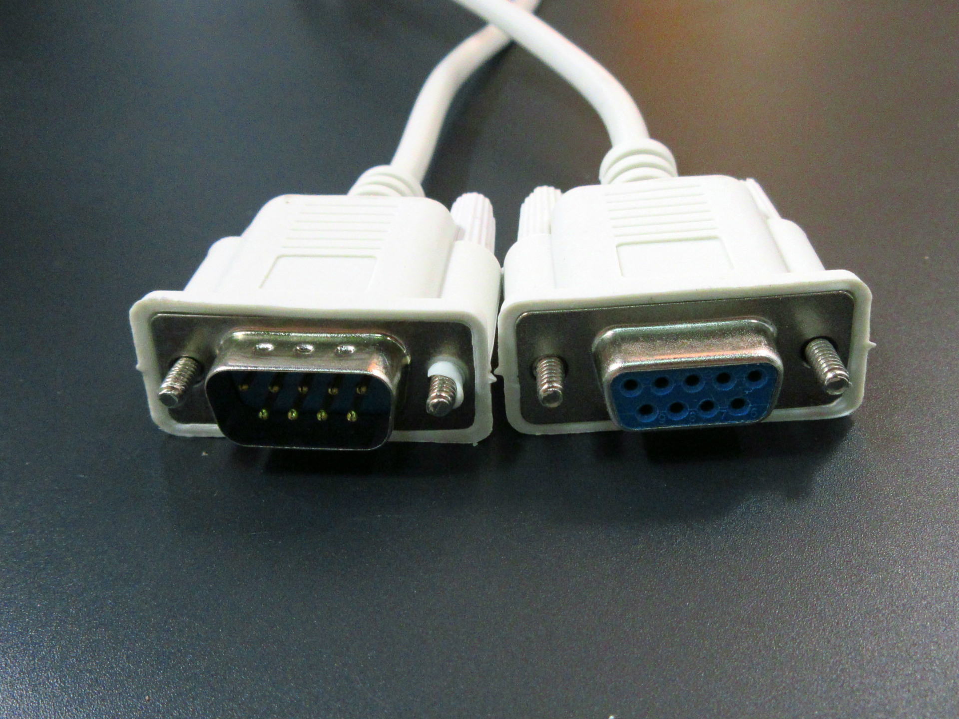 5米 db9针对九孔 rs232串口线数据线 批发