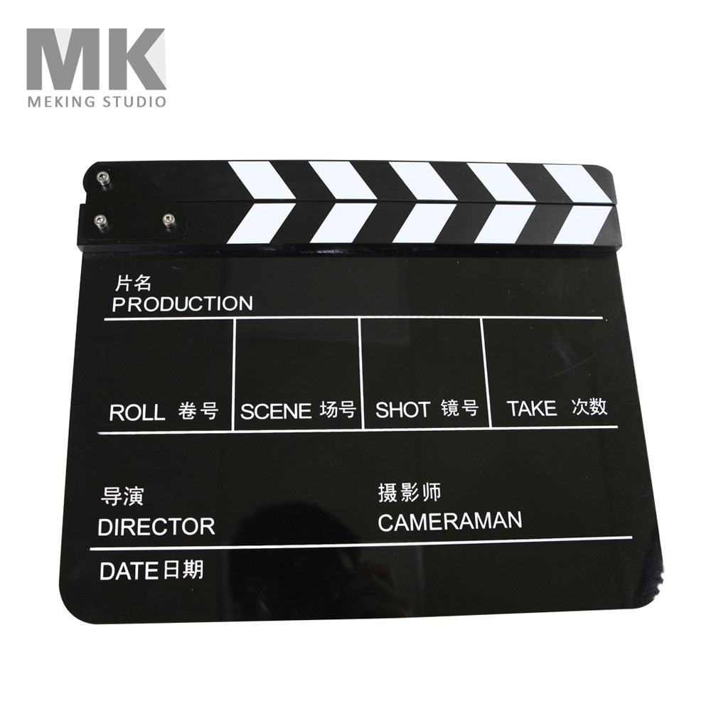 亚克力导演场记板中文版电影拍打板婚纱拍摄影道具摆件家居装饰品
