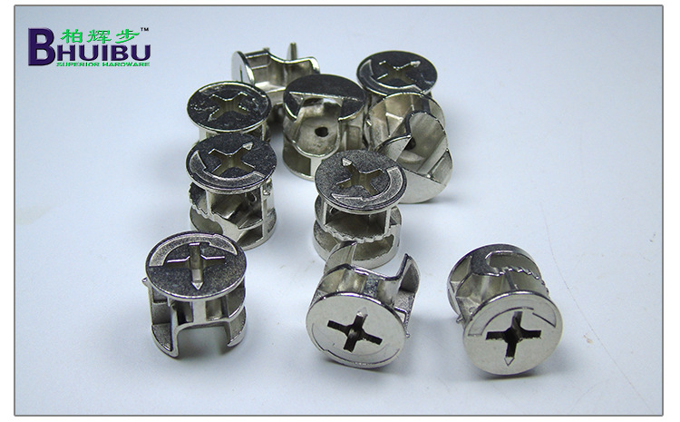 偏心轮1518 18厘板偏心轮三合一螺丝连接件家具五金 球型偏心轮