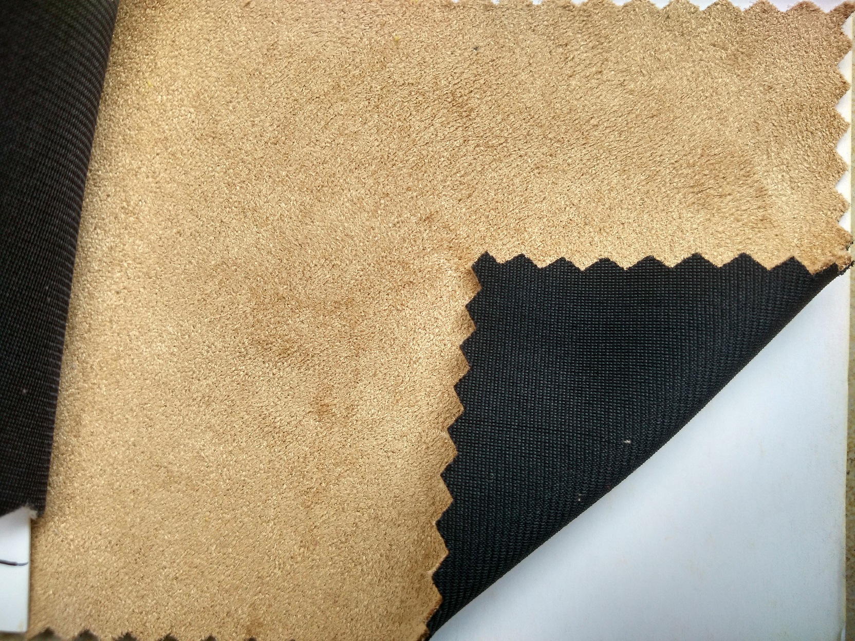 高档仿麂皮绒特殊鞋材女鞋面料反绒布超纤布料现货