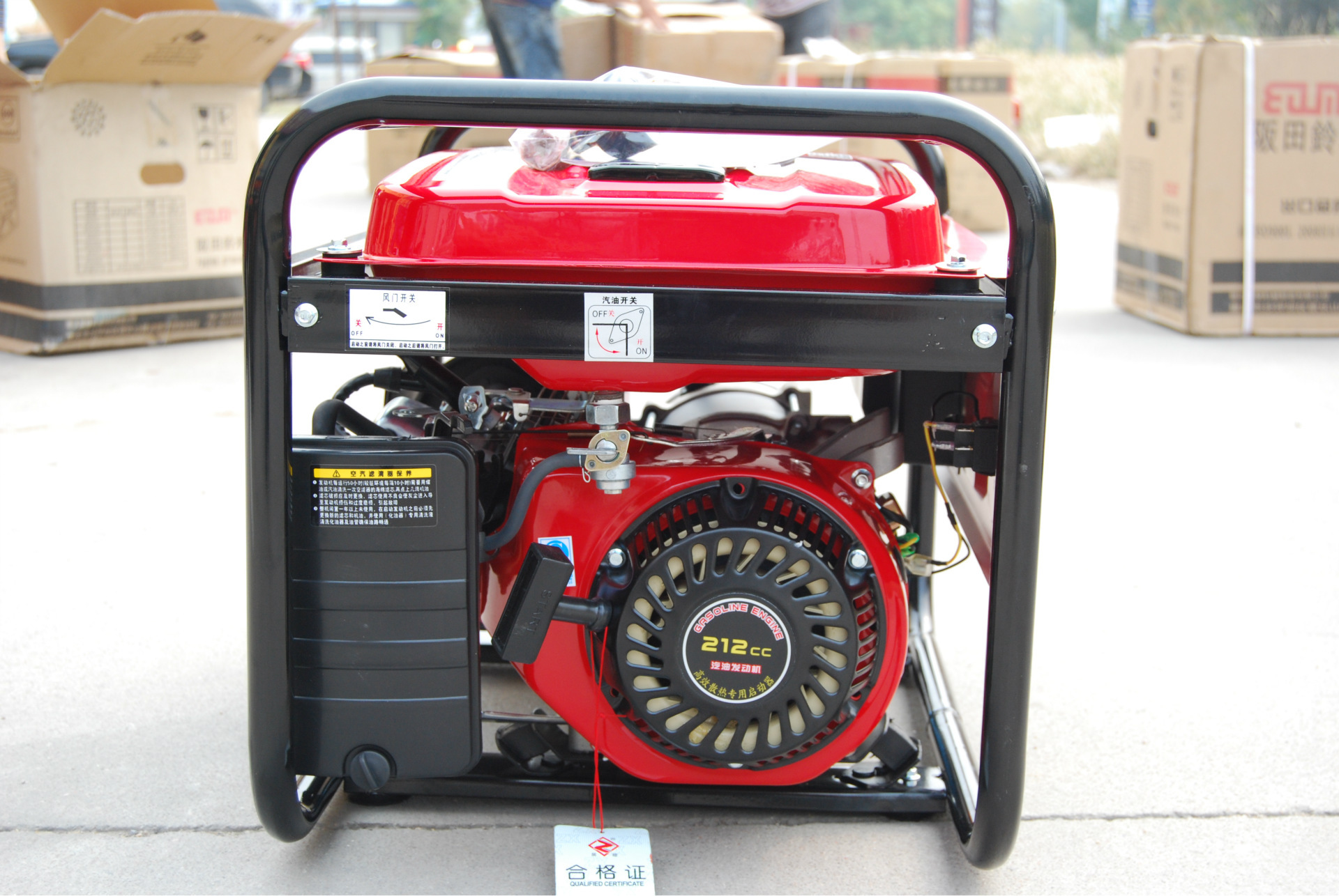 3千瓦220伏手动小型汽油发电机组直销 坂田铃木家用汽油发电机