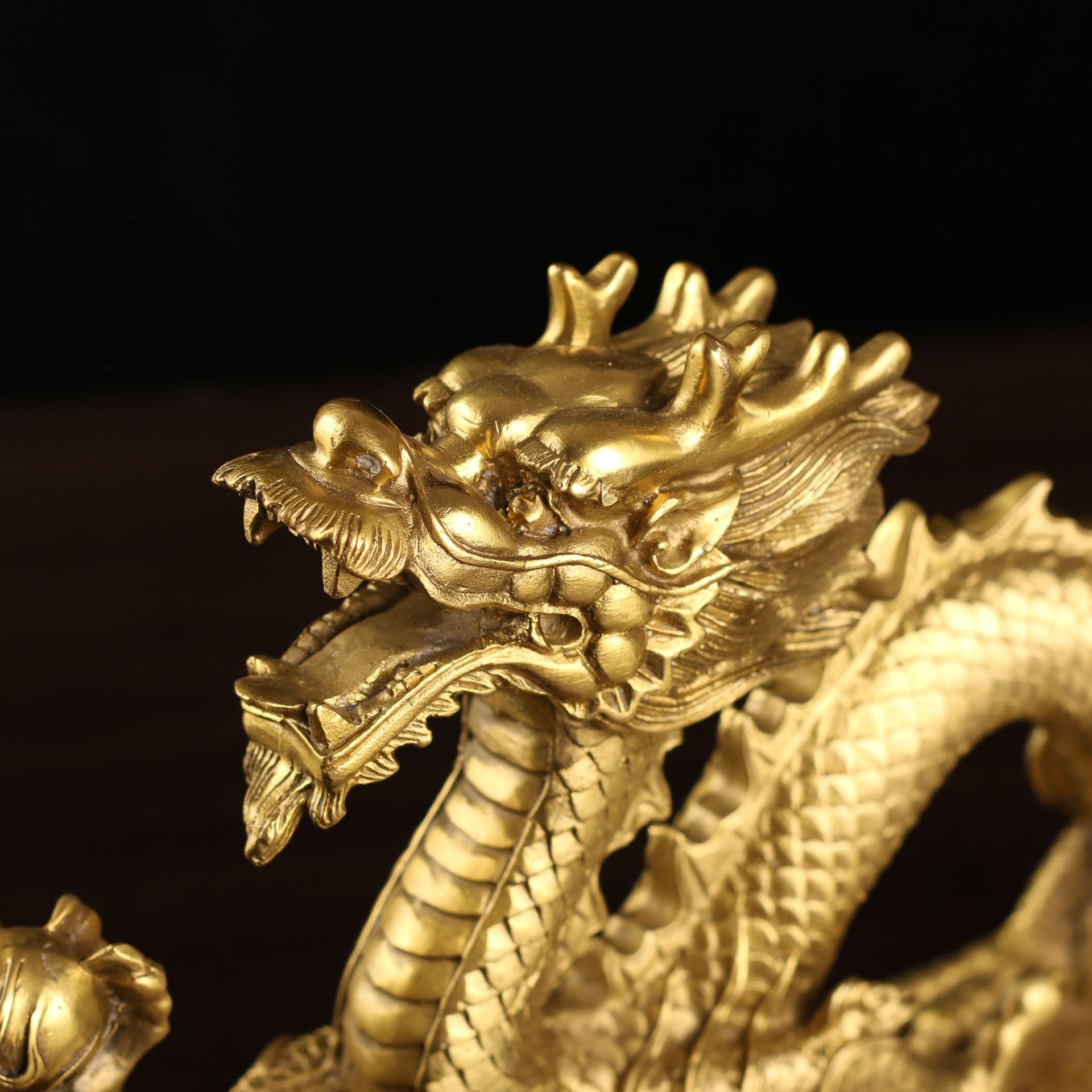 圆通佛具宗教用品 风水摆件 家居摆饰 铜汉龙 佛教用品 龙