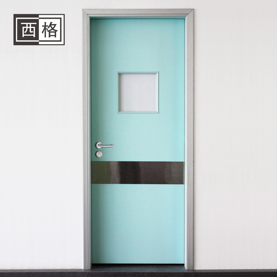 厂家批发铝合金包边医院门 定制疗养院专用门社区卫生站医疗门