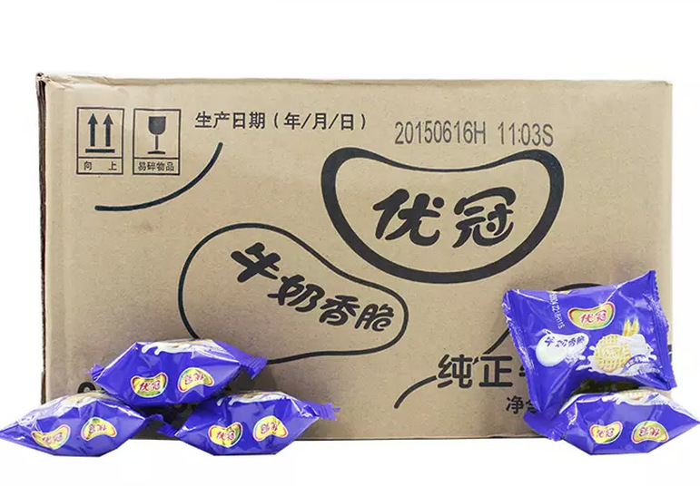 优冠 牛奶香脆 饼干 多口味 3kg/箱散称6斤