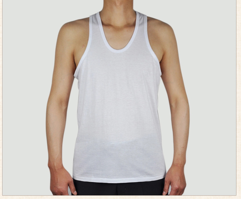 纯棉汗衫背心 工字针织背心 弹力背心 中