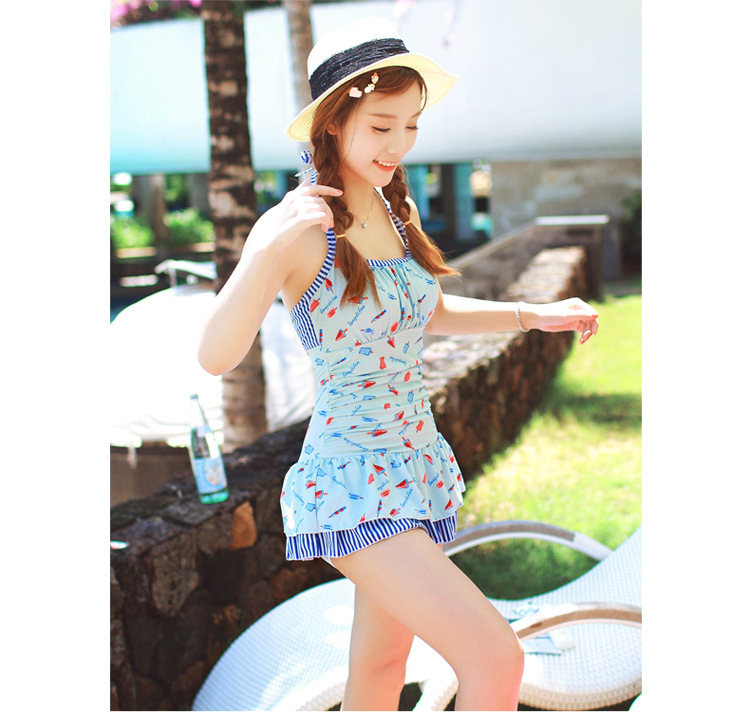 2016连体钢圈女生游泳衣泳装韩版连体三-比基尼,分体泳衣