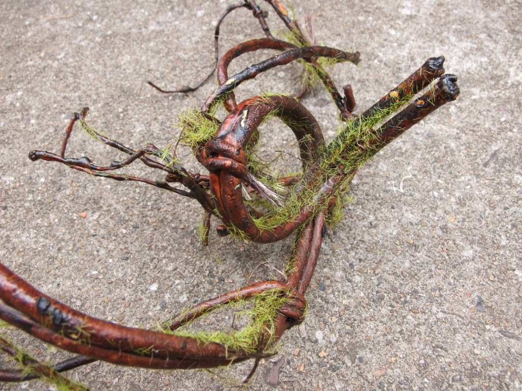 仿真苔藓枯藤 野山藤干枝藤蔓树枝真藤条山藤条 枯树枯枝装饰植毛