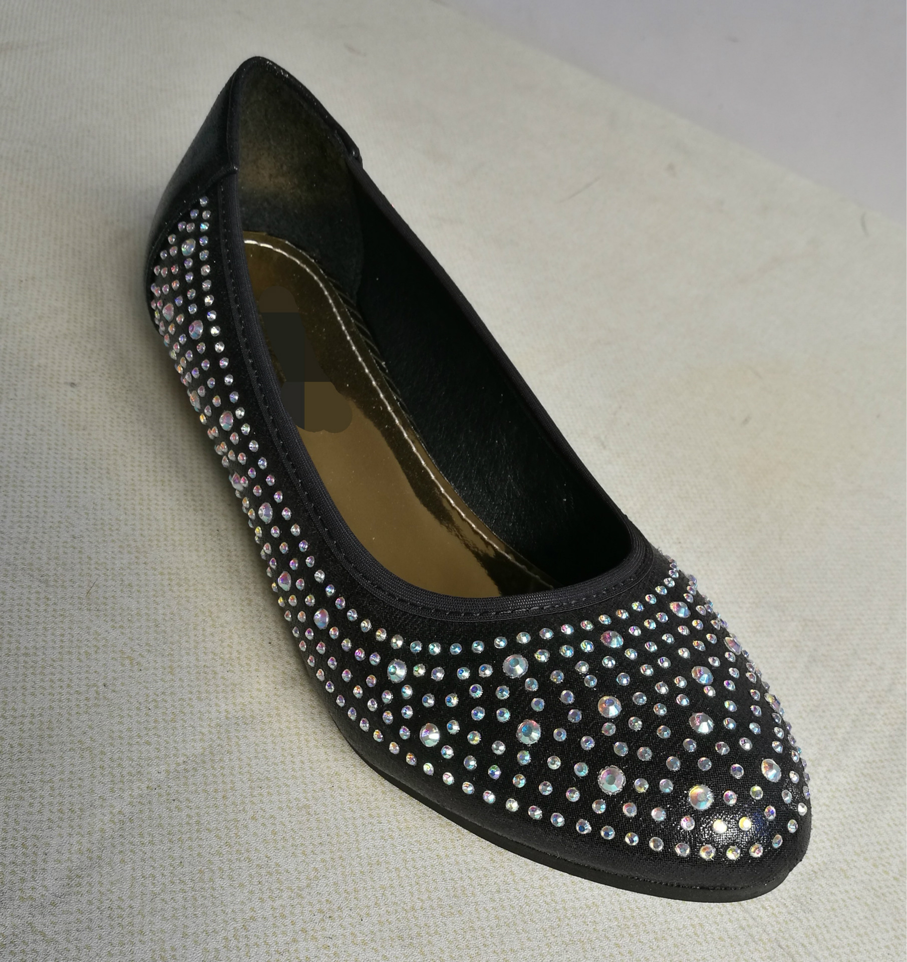 新款外贸单鞋时尚女鞋烫钻星星大小钻 圆头