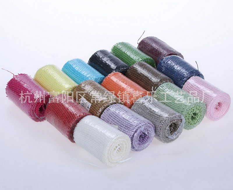 DIY Handmade Christmas Decorative Paper Cloth Roll Color Thread Paper Cloth Roll 15 Colors Optional Width 3.5cm