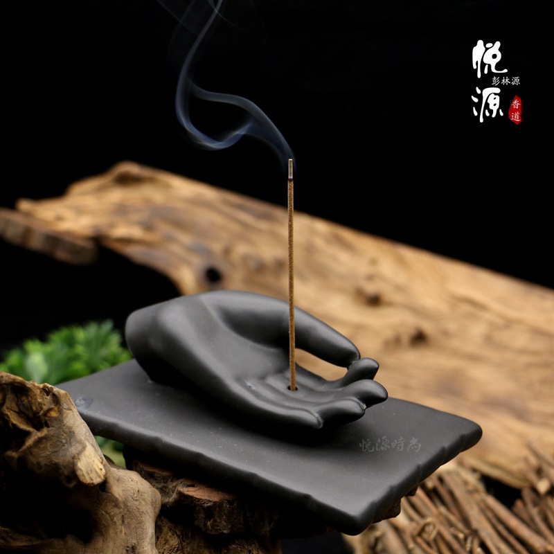 沉香线香炉越南红木香插卧香炉印度木香板香道焚香炉檀香炉