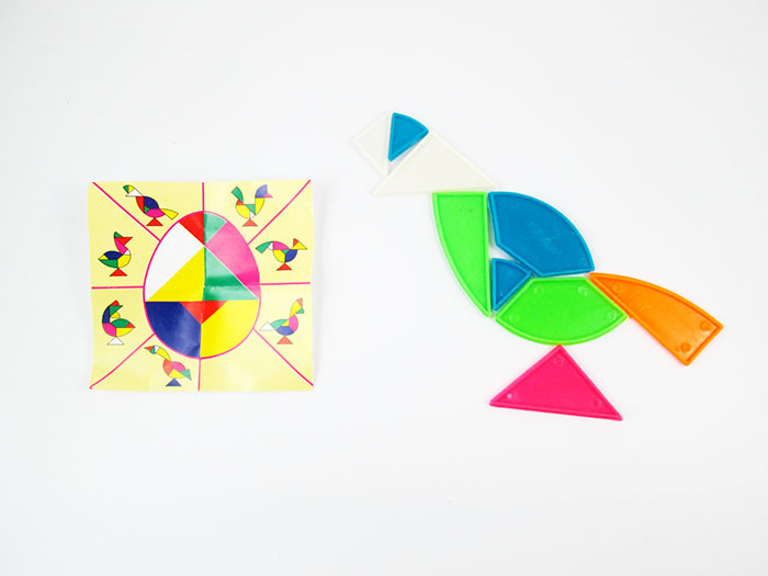 新款塑料九巧板七巧板改进版益智玩具 扭蛋