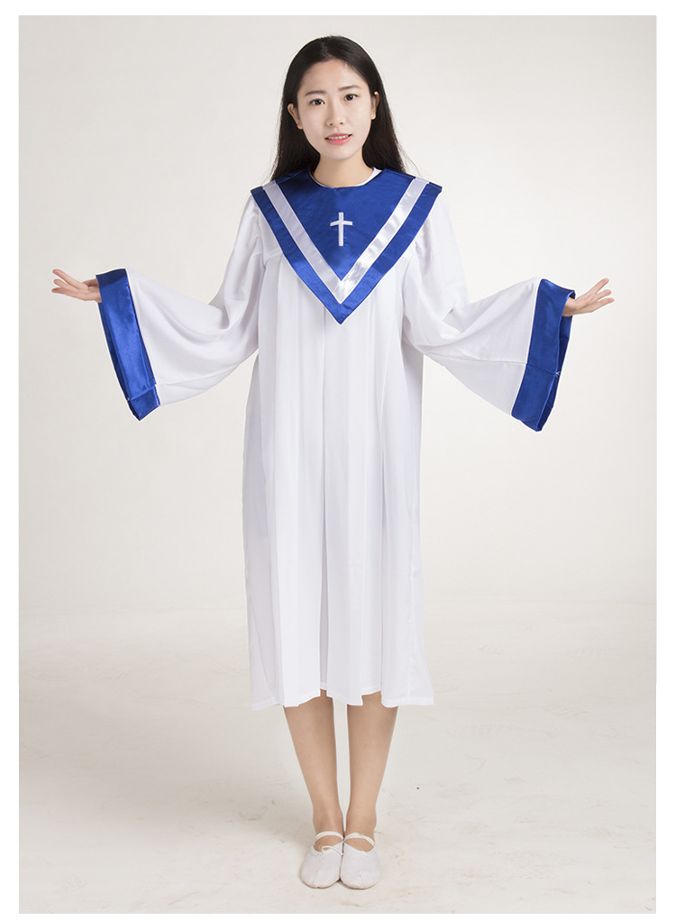 基督教圣诗服班服圣诞节圣衣主内圣诗服基督徒服装教会诗班唱诗袍