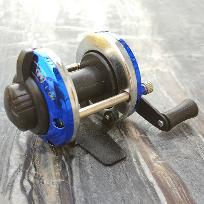 103d鼓式渔轮 表面电镀颜色鲜艳 冰钓渔轮掌中宝yb小鼓轮特价批发