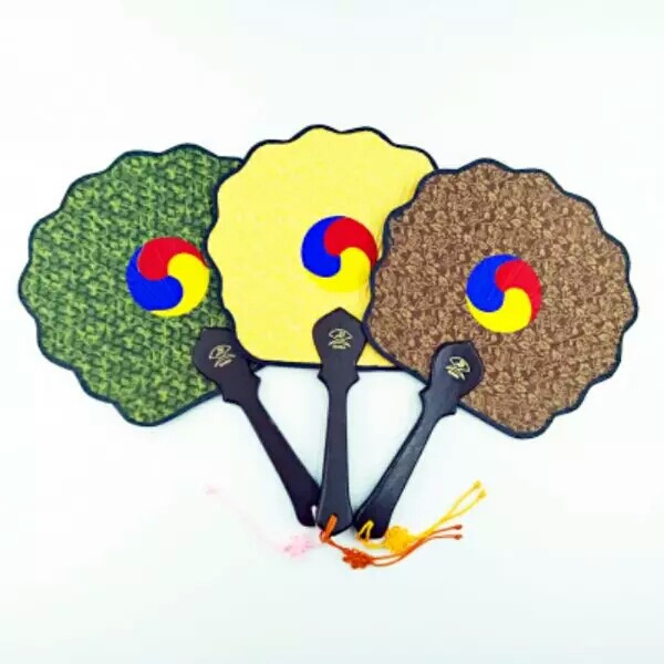 韩国太极扇子绸子布艺手柄韩式餐厅装修家居装饰品挂件礼品礼物