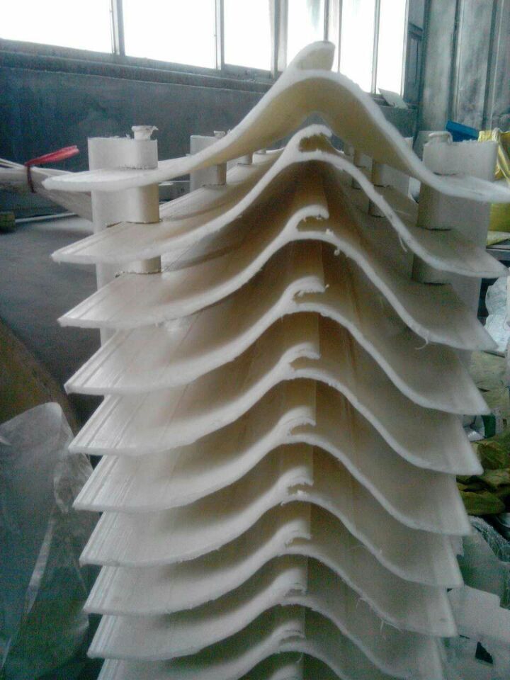 玻璃钢塑料除雾器frp平板式折流板s波形除沫器捕雾板捕雾器