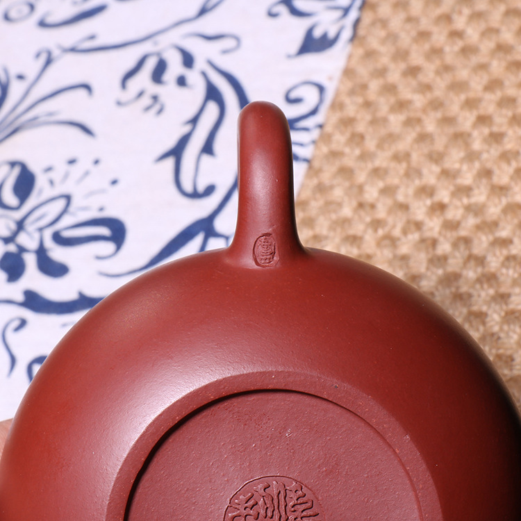 宜兴西施紫砂壶 大红袍西施紫砂壶 名家纯手工卢伟萍球孔西施茶器