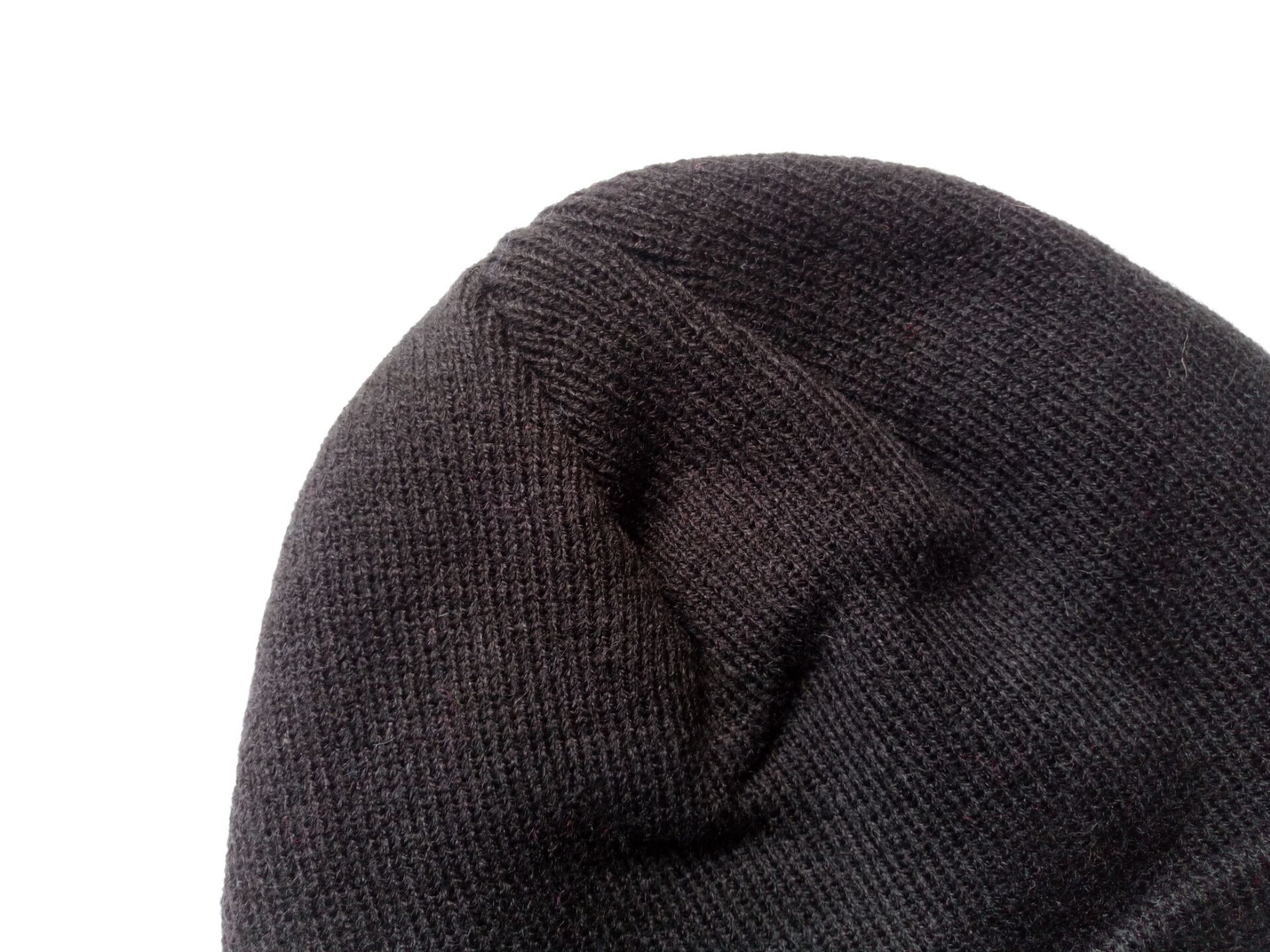 厂家生产加工外贸针织晴纶帽 光板印花翻边帽 可来图定制