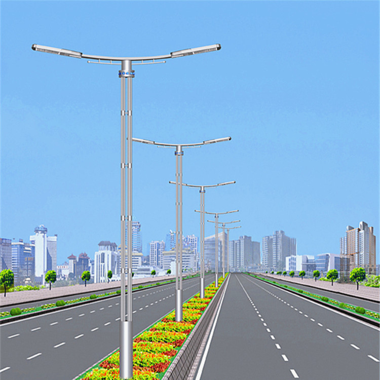 道路照明灯 太阳能路灯杆 双臂单臂道路路灯 高杆灯工 2,按路灯灯杆