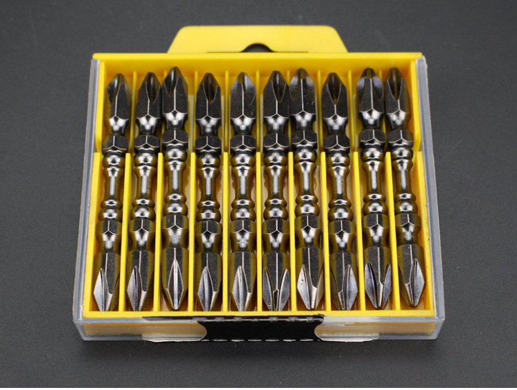 双截棍十字批头双头电动螺丝起子头加长强磁批嘴超耐磨批头工具