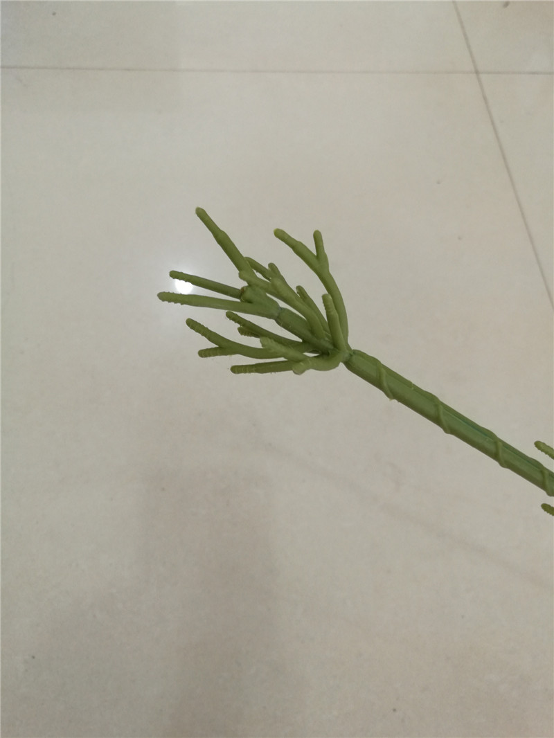 厂家供应仿真花枝头 57厘米18头绣球花杆 婚庆手捧花花枝花杆配件