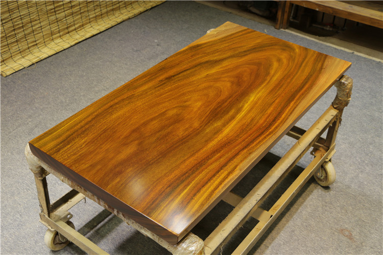 非洲鸡翅木奥坎实木大板茶桌茶几原木会议办公桌中式家具现货批发