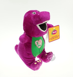 barney 会唱歌班尼 紫色小恐龙 毛绒玩具 公仔