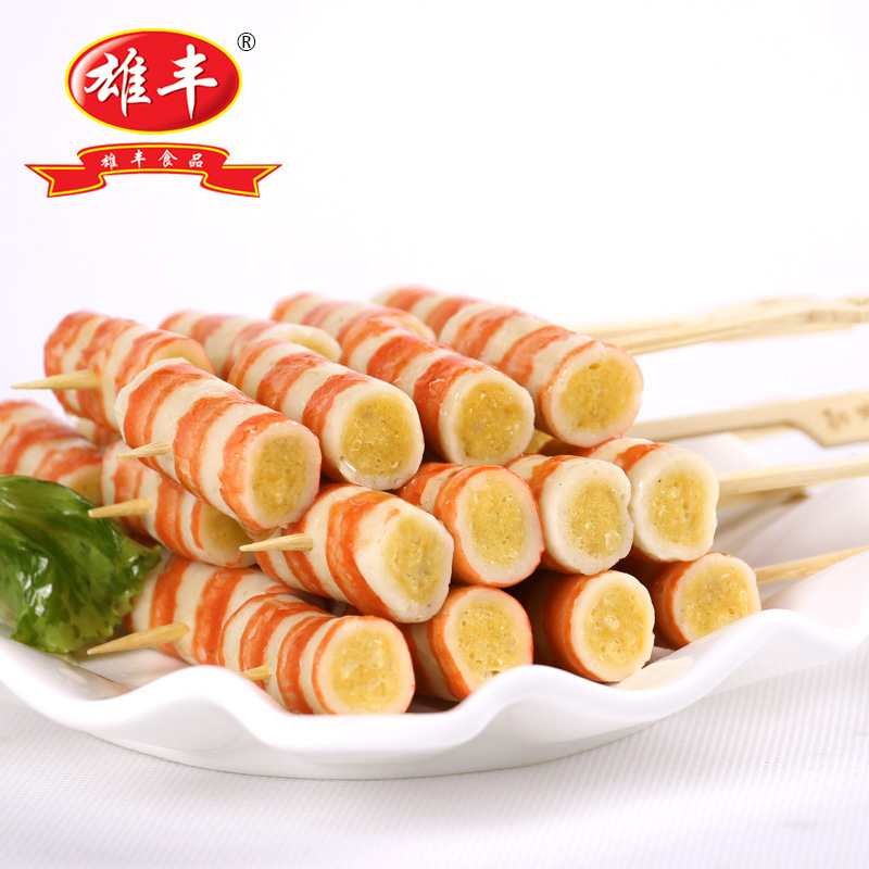 雄丰关东煮仿蟹王棒速冻肉制品火锅麻辣烫食材街边食品10串/袋