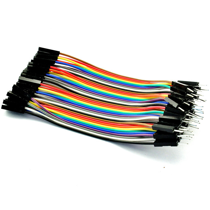 40p彩色杜邦线 母对母 公对母 公对公头 40根一排 10/20/21/30c