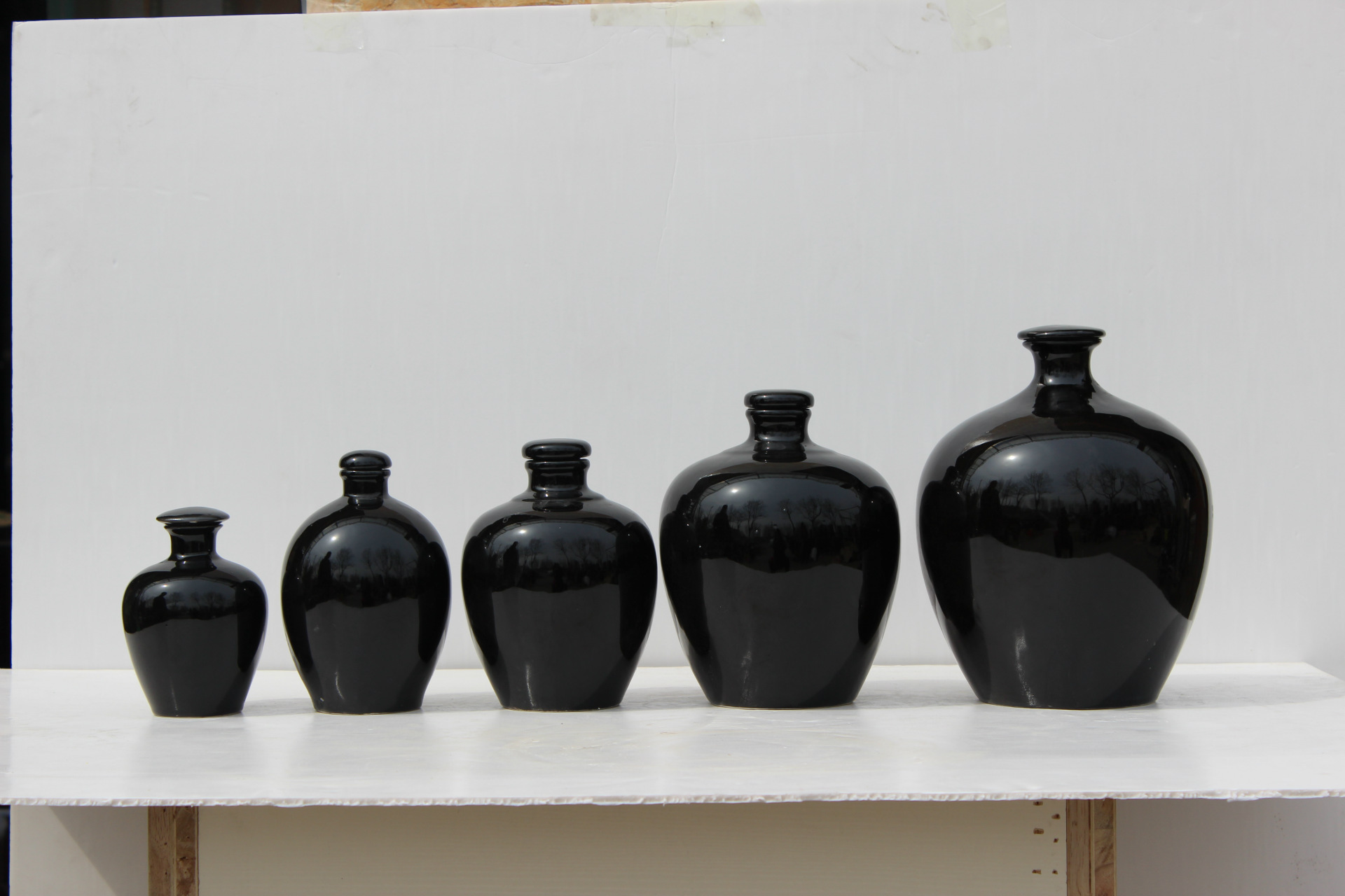 酒坛子批发10斤5kg陶瓷发酵酒瓶白酒米酒酿酒缸土陶白瓷瓶