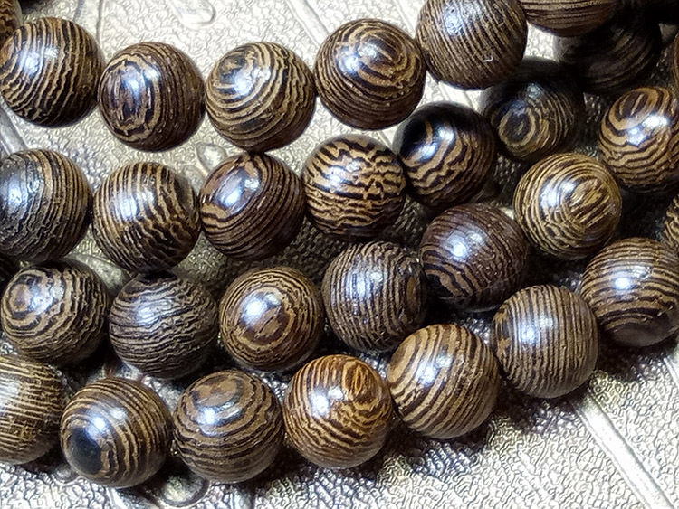 非洲鸡翅木108佛珠手串同料顺纹男女情侣款鸡翅木佛珠手连批