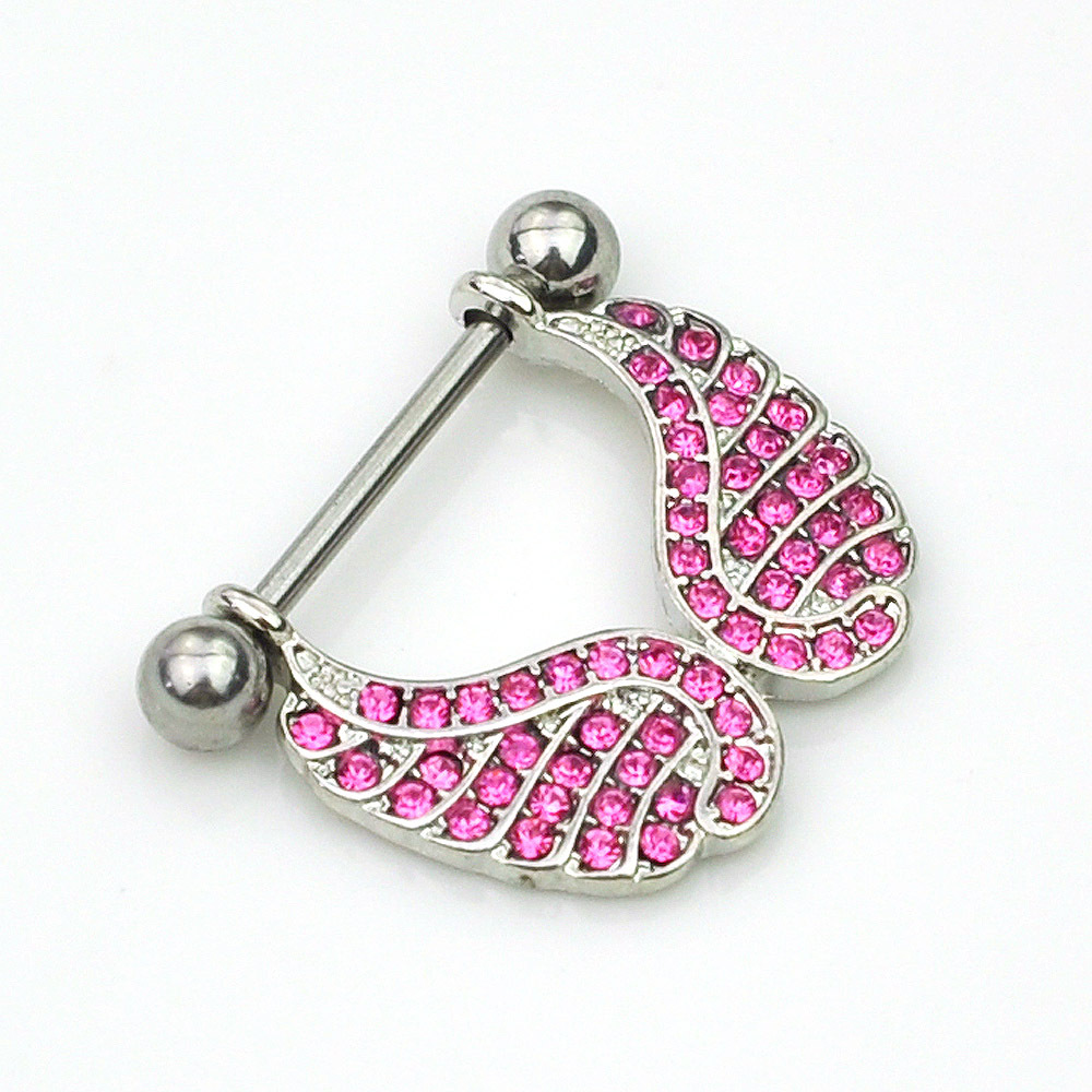 热销欧美穿刺饰品316不锈钢 钛钢乳链 乳环 乳钉nipple ring